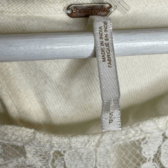 Free People Ivory Lace Halter Top‎ - Picture 4 of 4